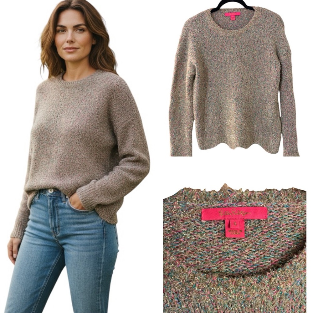 Lilly Pulitzer Metallic Multicolor Sweater